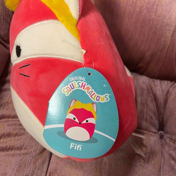Squishmallows Fifi - 12 Inches and NWT Fifi with Yellow Headband - 10 Inches - Picture 7 of 7
